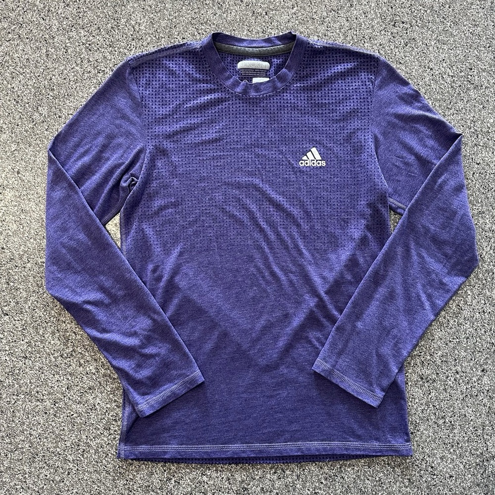 Adidas Aeroknit Long Sleeve Top Shirt Women's Size S‎ Purple Climacool